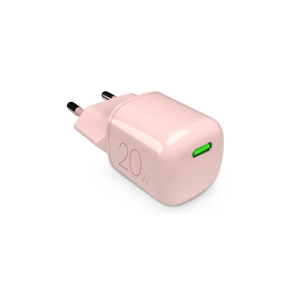 Puro 20W GaN USB-C omrežni polnilnik - roza