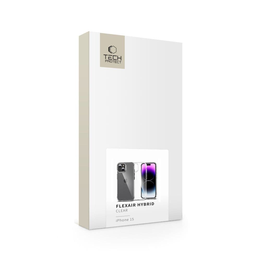 Tech-Protect FlexAir Hybrid ovitek za iPhone 15 - Prozoren 6