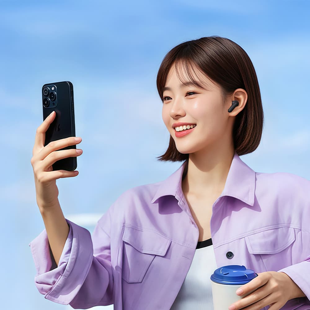 QCY MeloBuds N30 slušalke, čepki z ANC, Bluetooth 5.4, IPX4 - črne 7