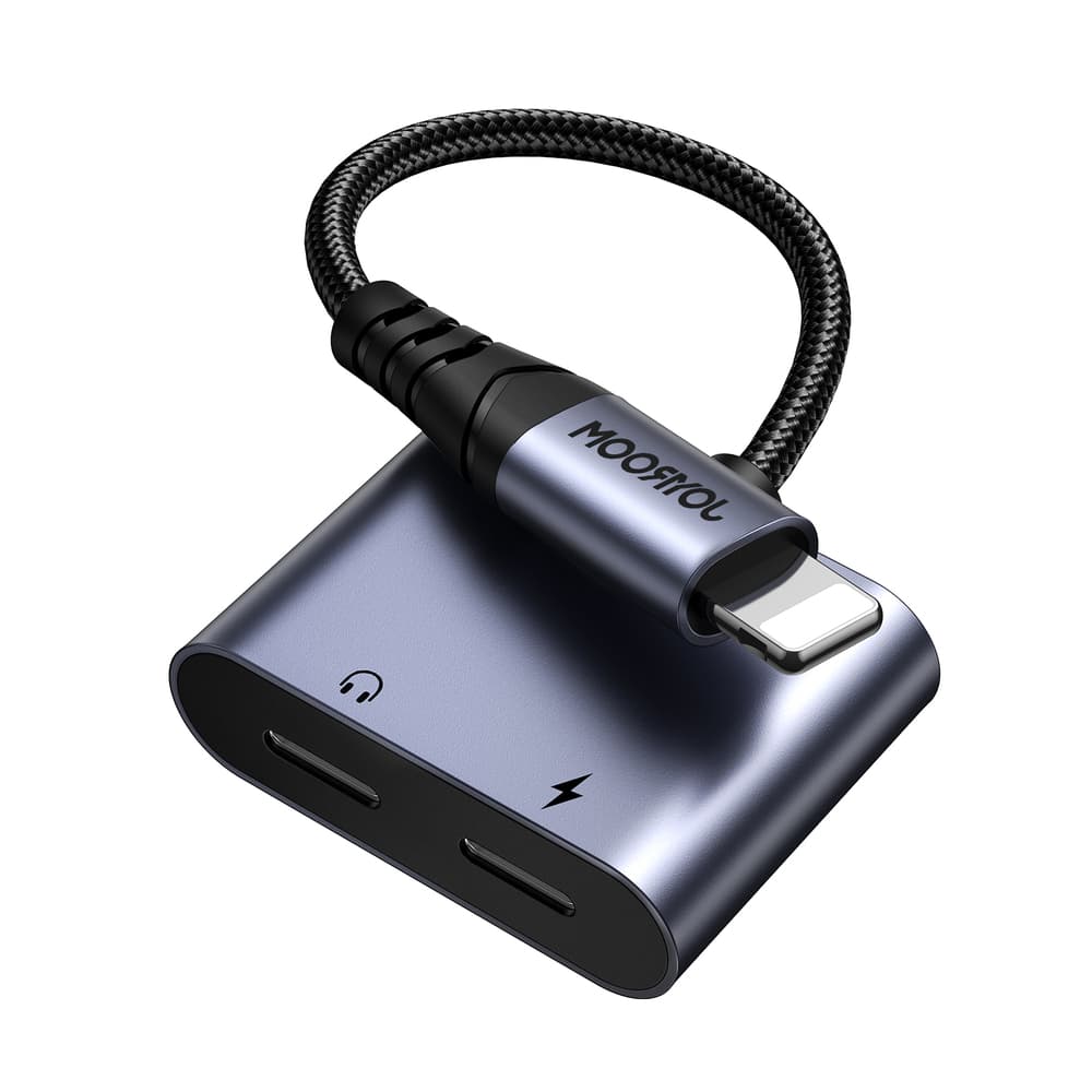 Joyroom SY-L02 Lightning na 2x Lightning DAC adapter 2v1 - črn 3