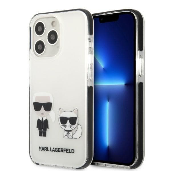 Karl Lagerfeld Choupette ovitek za iPhone 13 Pro Max, bel