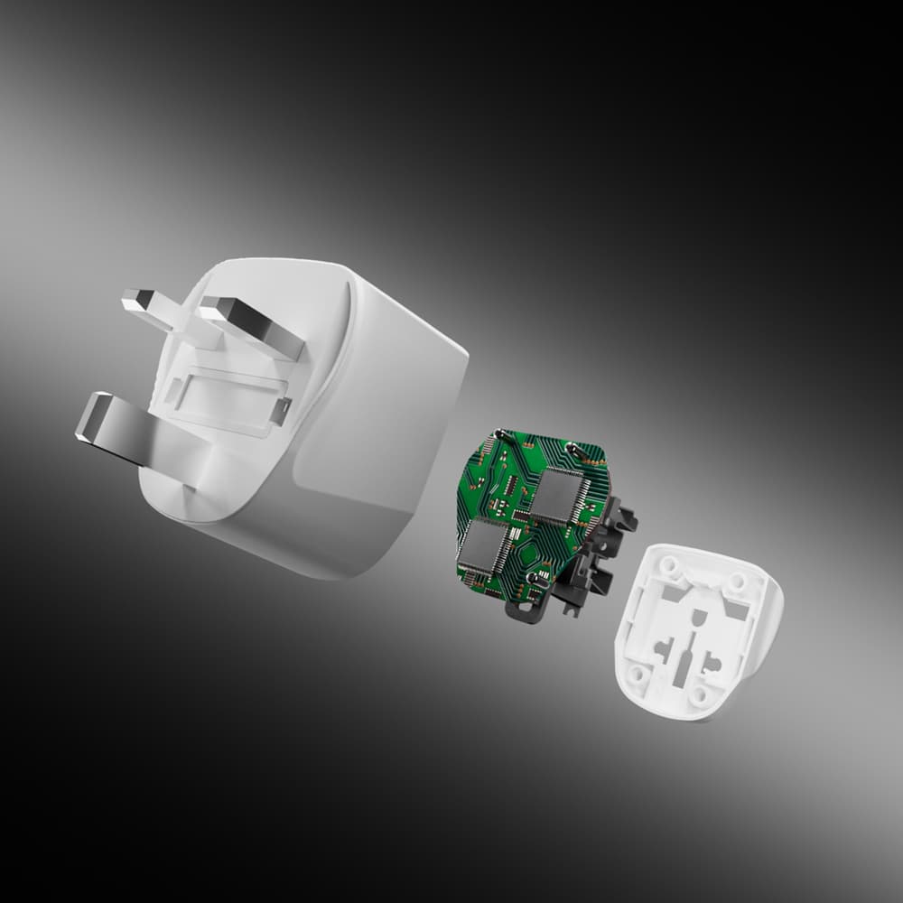 SBS UK potovalni adapter - univerzalni - bel 8