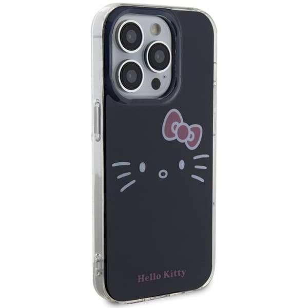 Hello Kitty ovitek IML Kitty Face za iPhone 14 Pro - črna 4