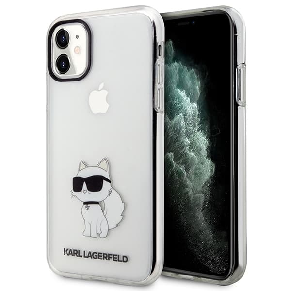 Karl Lagerfeld etui za iPhone 11 / Xr, prozoren, Ikonik Choupette