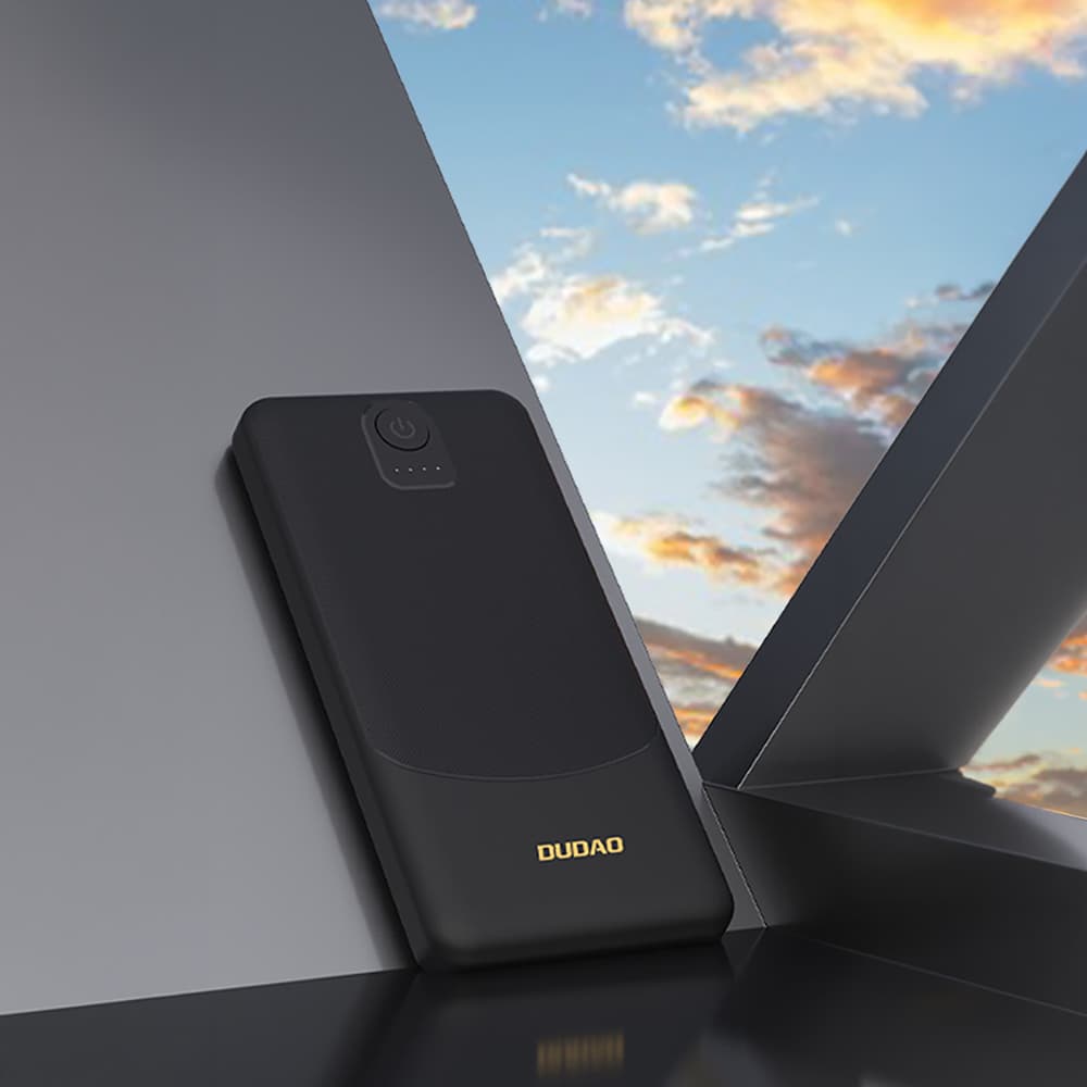 Dudao K10Pro Power Bank 20000mAh 2x USB-A, črna 3