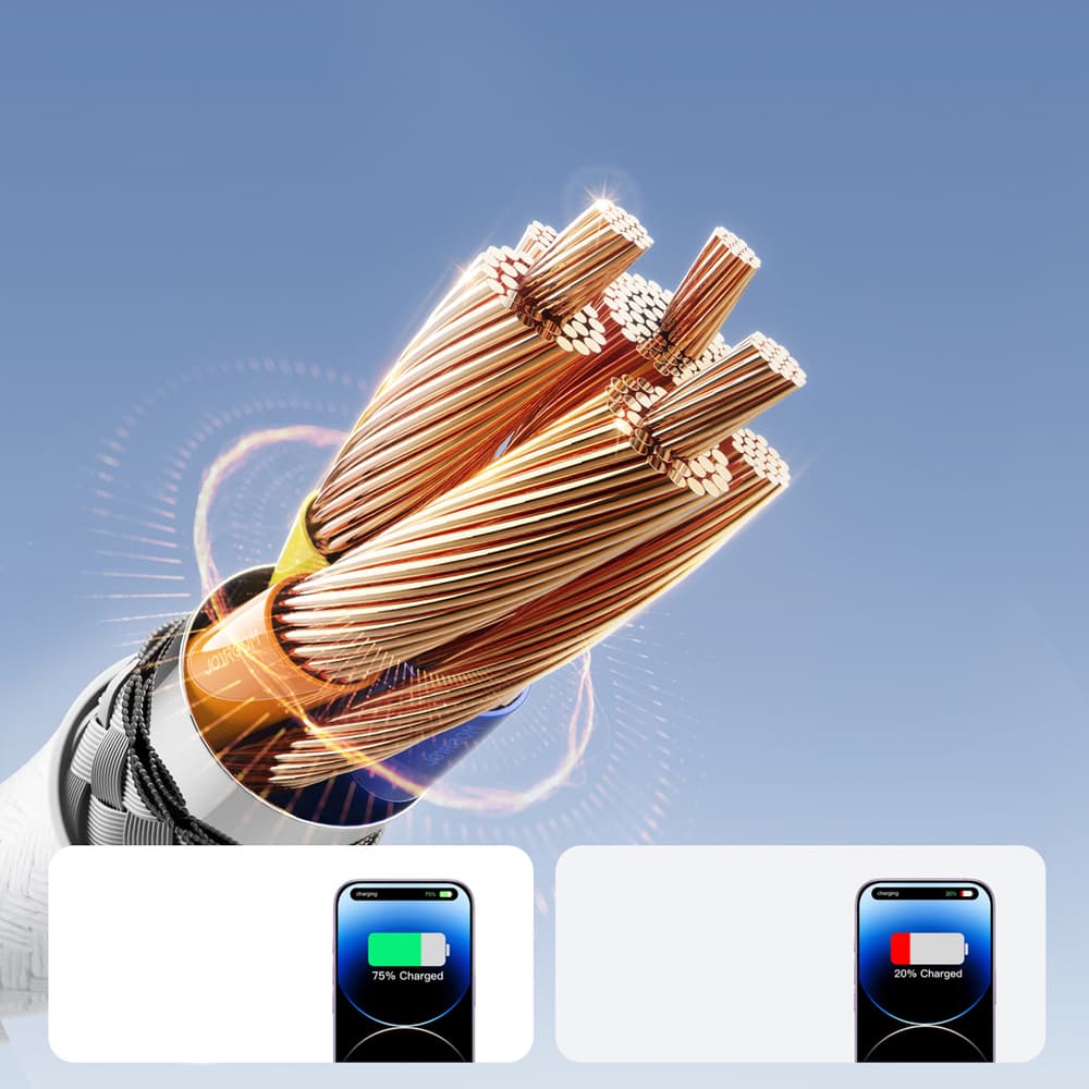 Joyroom S-A28 USB-A - Lightning 3A kabel 1m (bel) 3