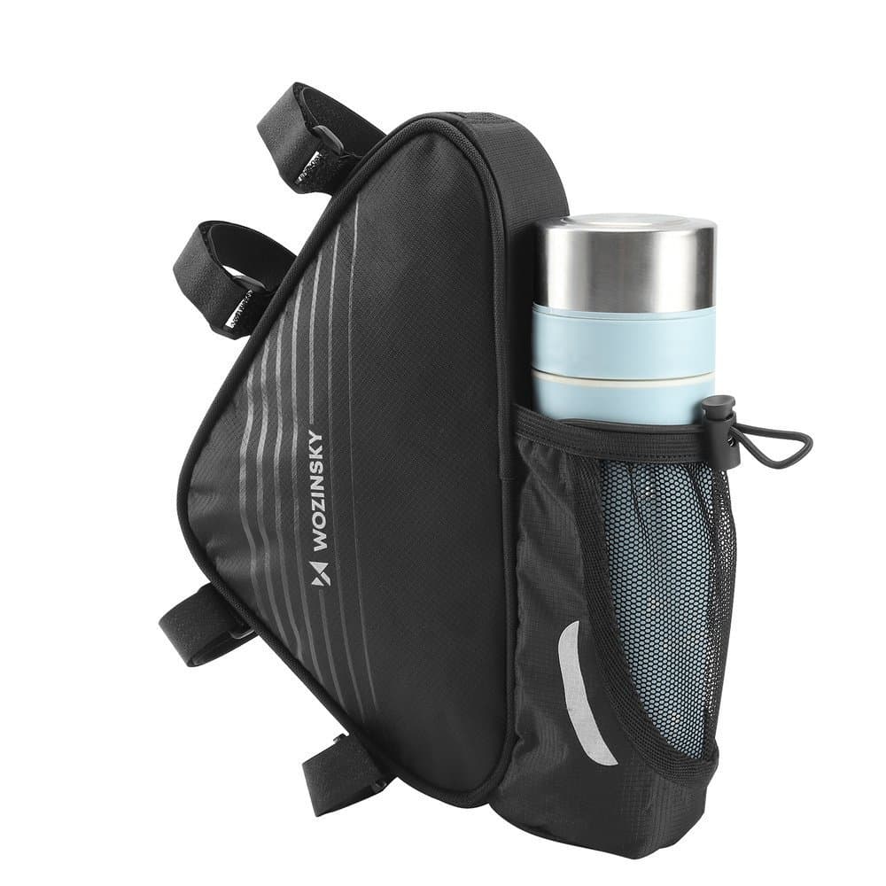 Wozinsky WBB23BK torba za okvir kolesa z držalom za bidon, 1.5L, črna 5