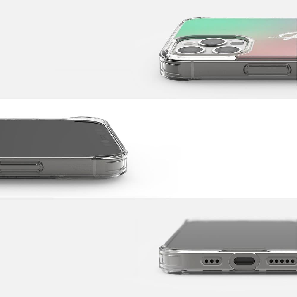 Ringke Fusion Design ovitek za iPhone 12 Pro Max - roza/zelena 4