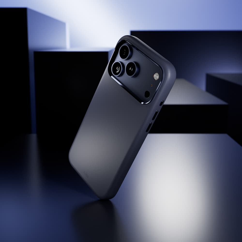 Puro Icon Mag Pro silikonska maska za iPhone 17 Pro Max, MagSafe, temno modra 6