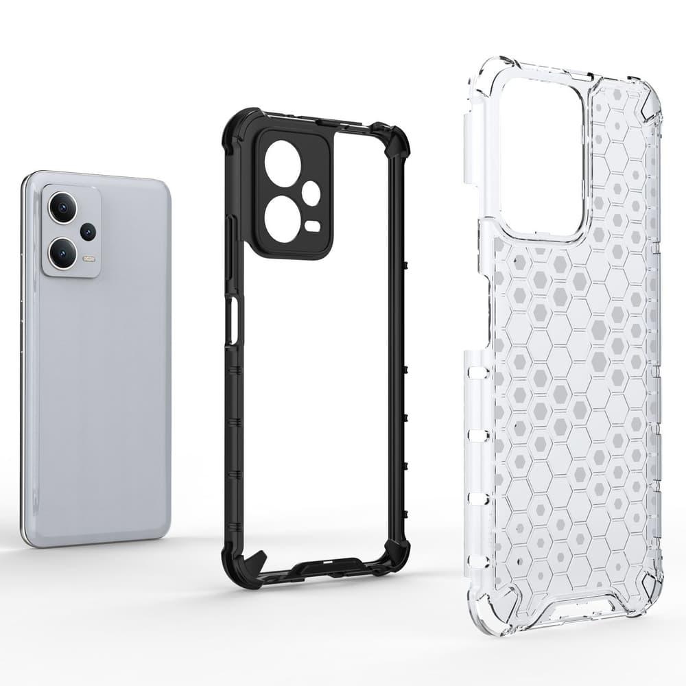 Hurtel Honeycomb etui za Xiaomi Redmi Note 12 5G / Poco X5 5G, črn 3