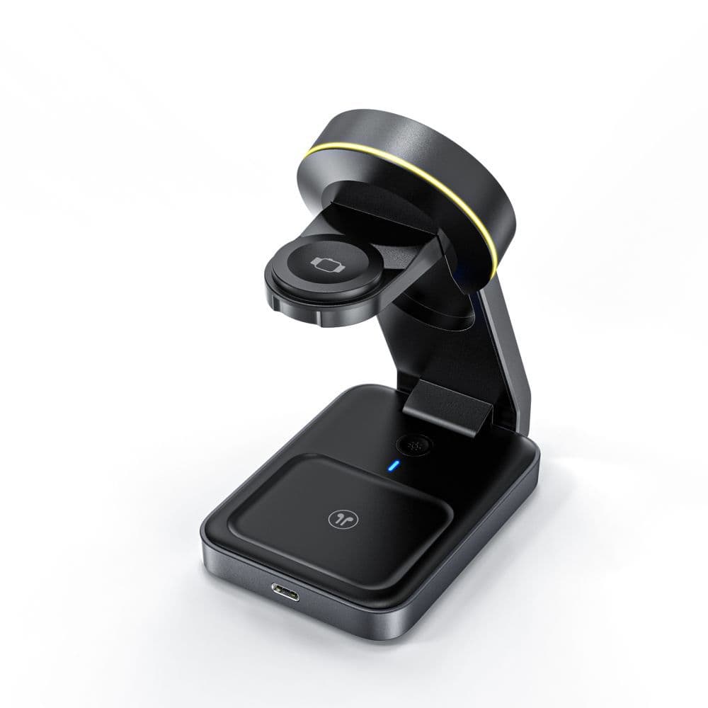 3-v-1 indukcijski polnilnik Tech-Protect QI15W-A28 MagSafe za telefon/Apple Watch/AirPods - črn 4