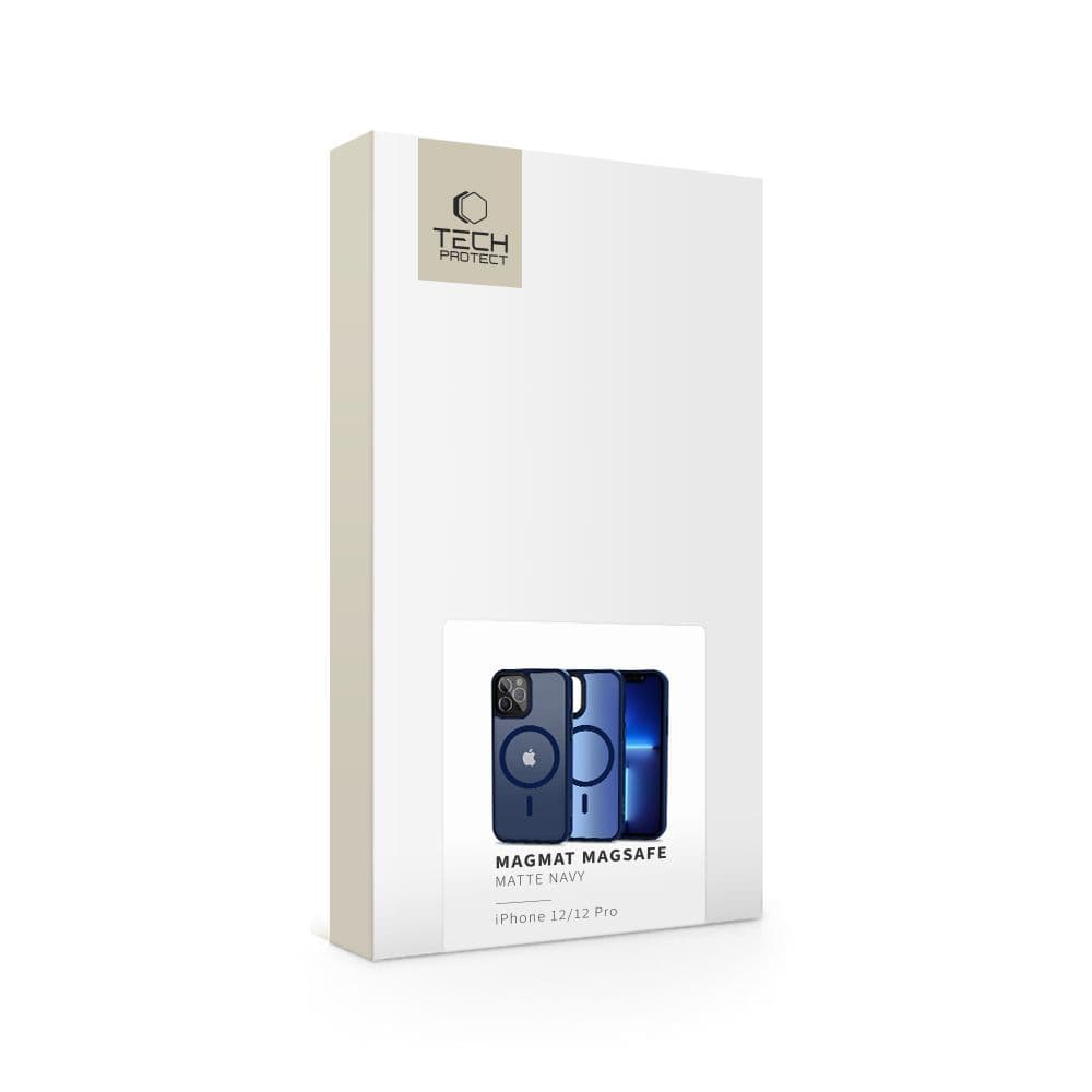 Tech-Protect MagMat MagSafe ovitek za iPhone 12 / 12 Pro, mat temno modra 5