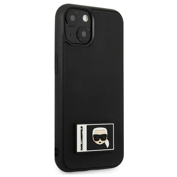 Ov. Karl Lagerfeld Ikonik Patch za iPhone 13/14/15 - Črn 4