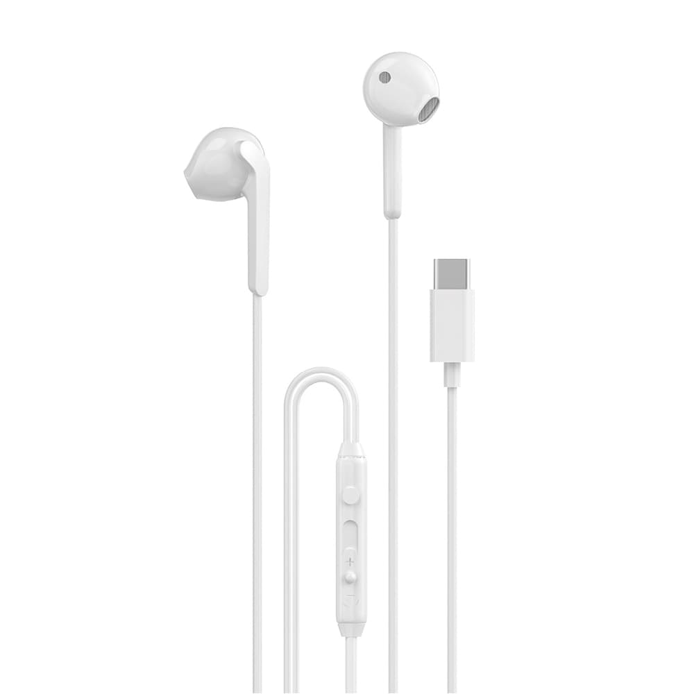 Dudao X3C žične USB-C slušalke 1.2m - bele
