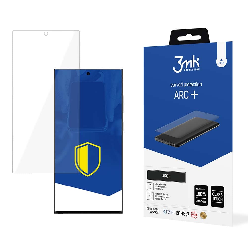 3mk ARC+ folija za Samsung Galaxy S23 Ultra - ovitek za ukrivljen zaslon