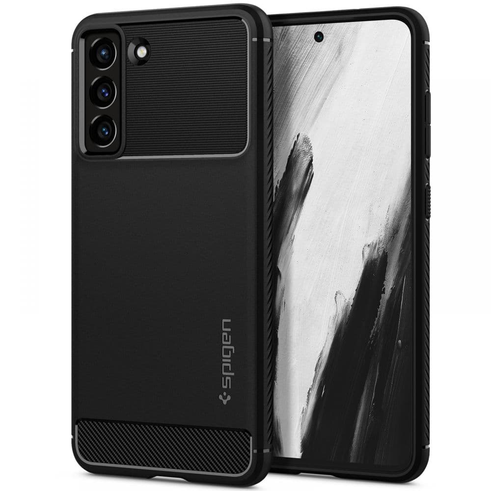 Spigen Rugged Armor ovitek za Samsung Galaxy S21 FE - mat črn