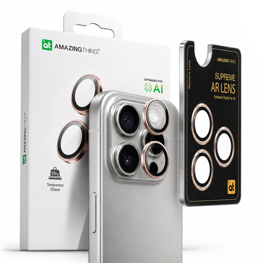 AmazingThing AR Aluminum pokrov leč za iPhone 16 Pro/Pro Max - Rose Gold