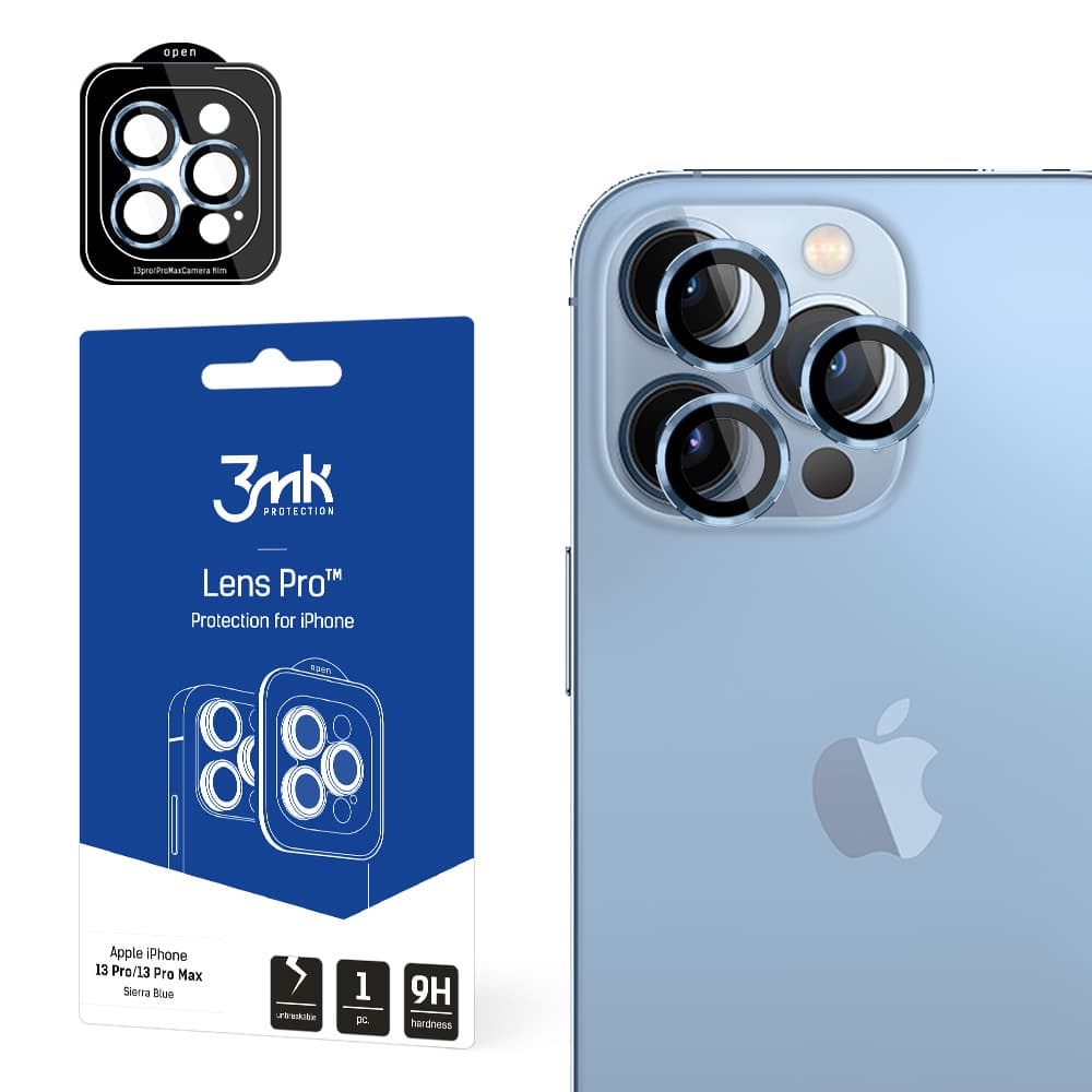 3mk Zaščita za objektiv Pro za iPhone 13 Pro/13 Pro Max - Sierra Blue