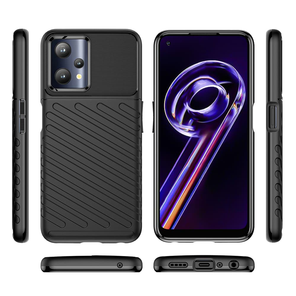 Thunder Case ovitek za Realme 9 Pro - črn 8
