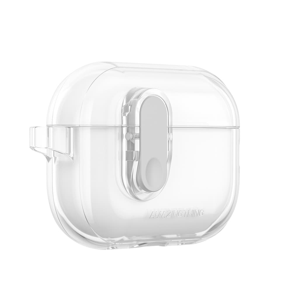 Minimalistična silikonska ovitek za AirPods Pro 2 - prozorna 2