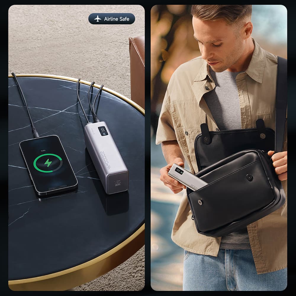 Powerbank Cuktech CUKP200XGLGR 85W 20000mAh, siva 6
