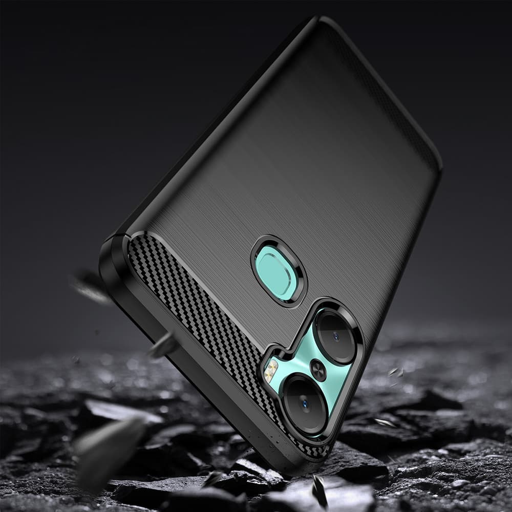 Carbon Case etui za Infinix Hot 12 Pro, črn 3