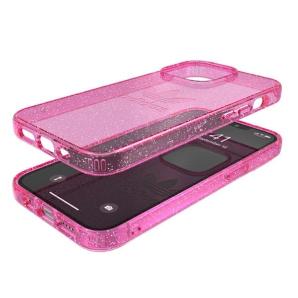 Adidas OR Protective Clear Glitter ovitek za iPhone 13 Pro / 13 (roza) 6