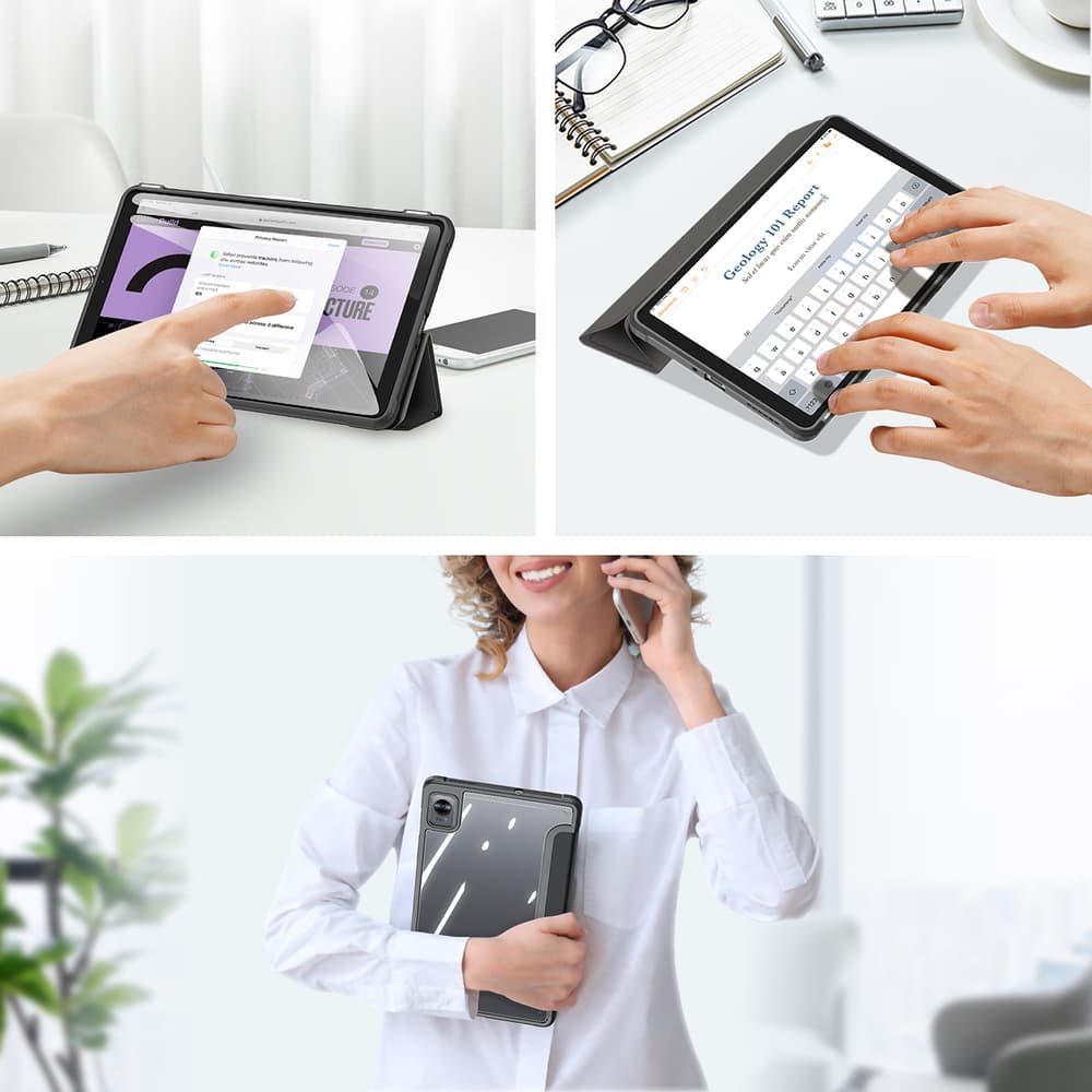 Pametna ovitek Dux Ducis Toby za Realme Pad Mini, črn 8
