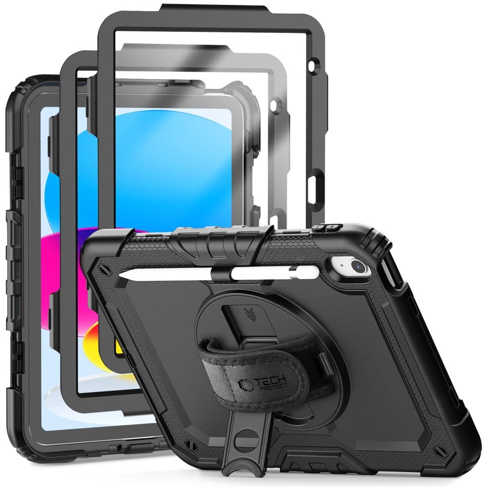 Ovitek Tech-Protect Solid360 za iPad 10.9" 2022 - črn
