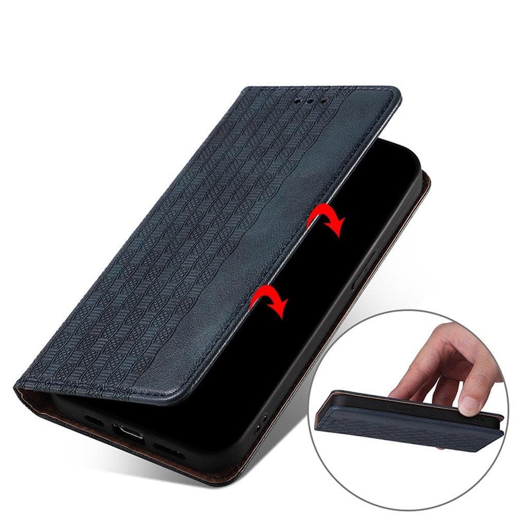 Ovitek Magnet Strap Case za Samsung Galaxy A13 5G (denarnica, vrvica), modri 3