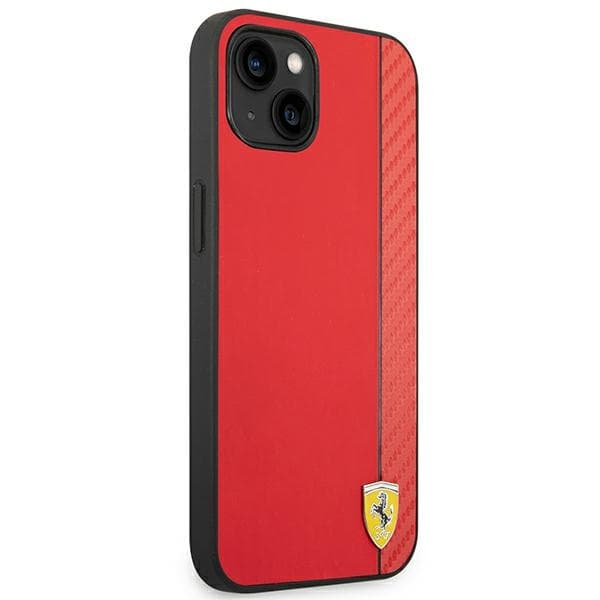 Ferrari ovitek za iPhone 14 Plus 6.7" (carbon, rdeč) 4