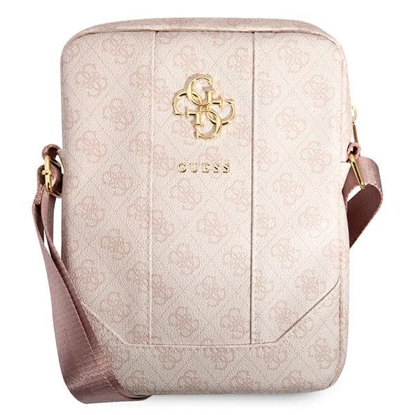 Guess torba za 10" tablico 4G Metal Gold Logo, roza
