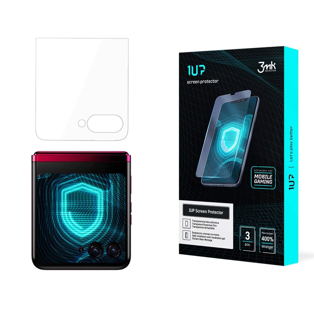 3mk 1UP gaming folija za Motorola Razr 40 Ultra (sprednja)