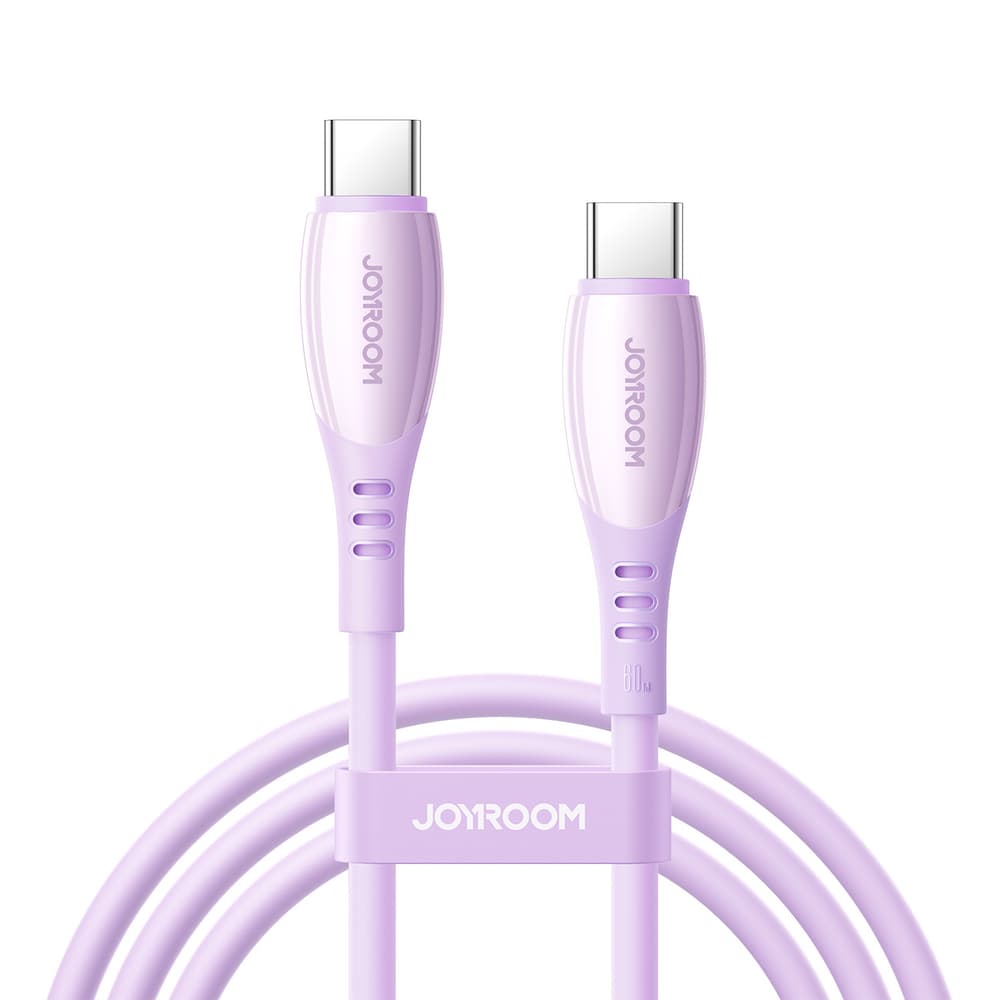 Joyroom S-A59 Vibrant 60W kabel USB-C na USB-C, 1.2m - vijoličen