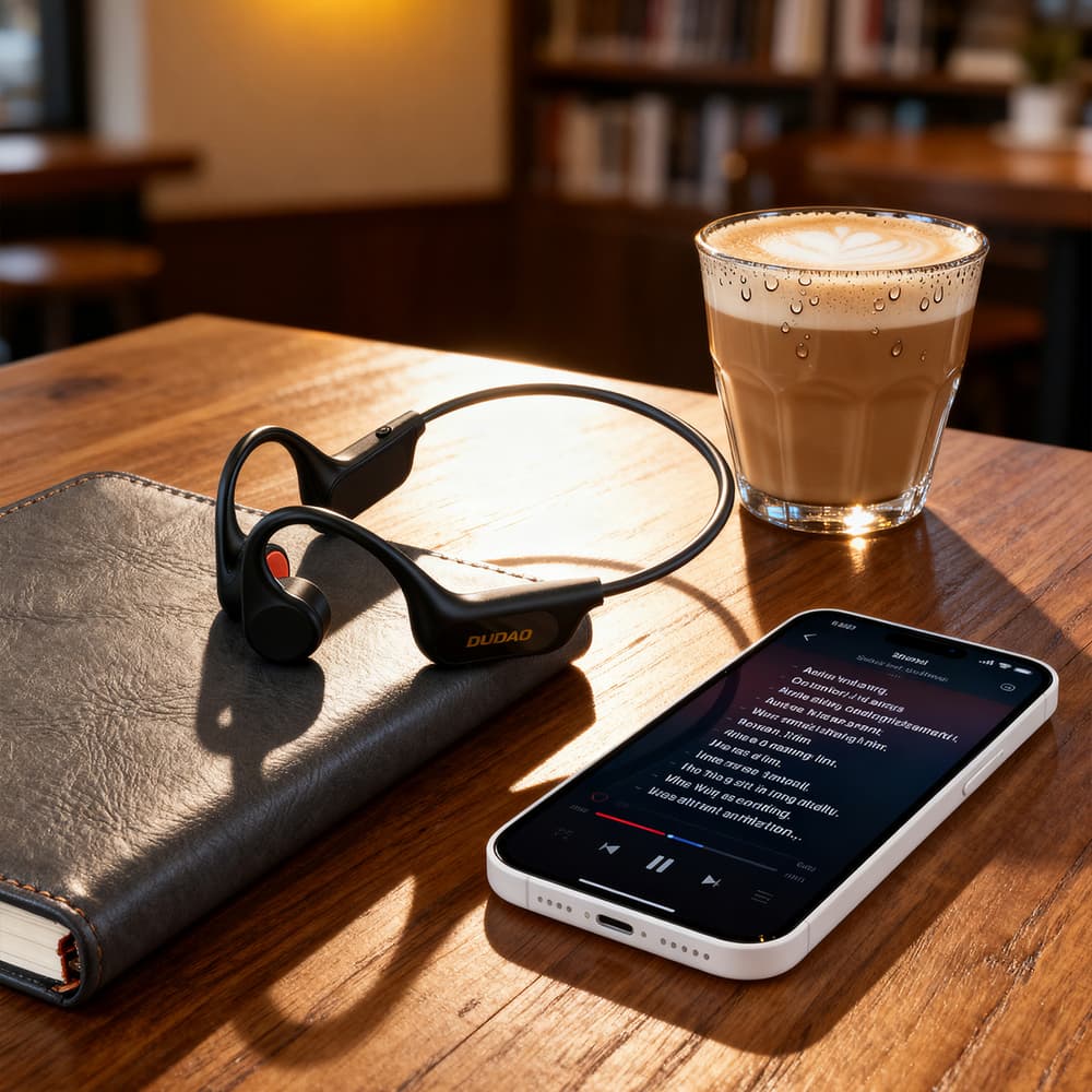 Dudao U22 Bluetooth 5.2 slušalke z naglavnim trakom - črne 3