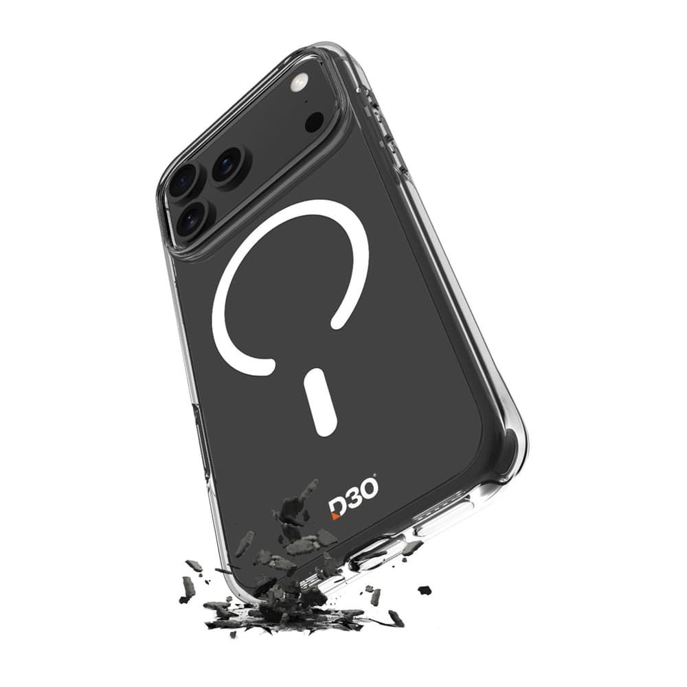 Puro Impact Clear D3O ovitek za iPhone 17 Pro Max - prosojen