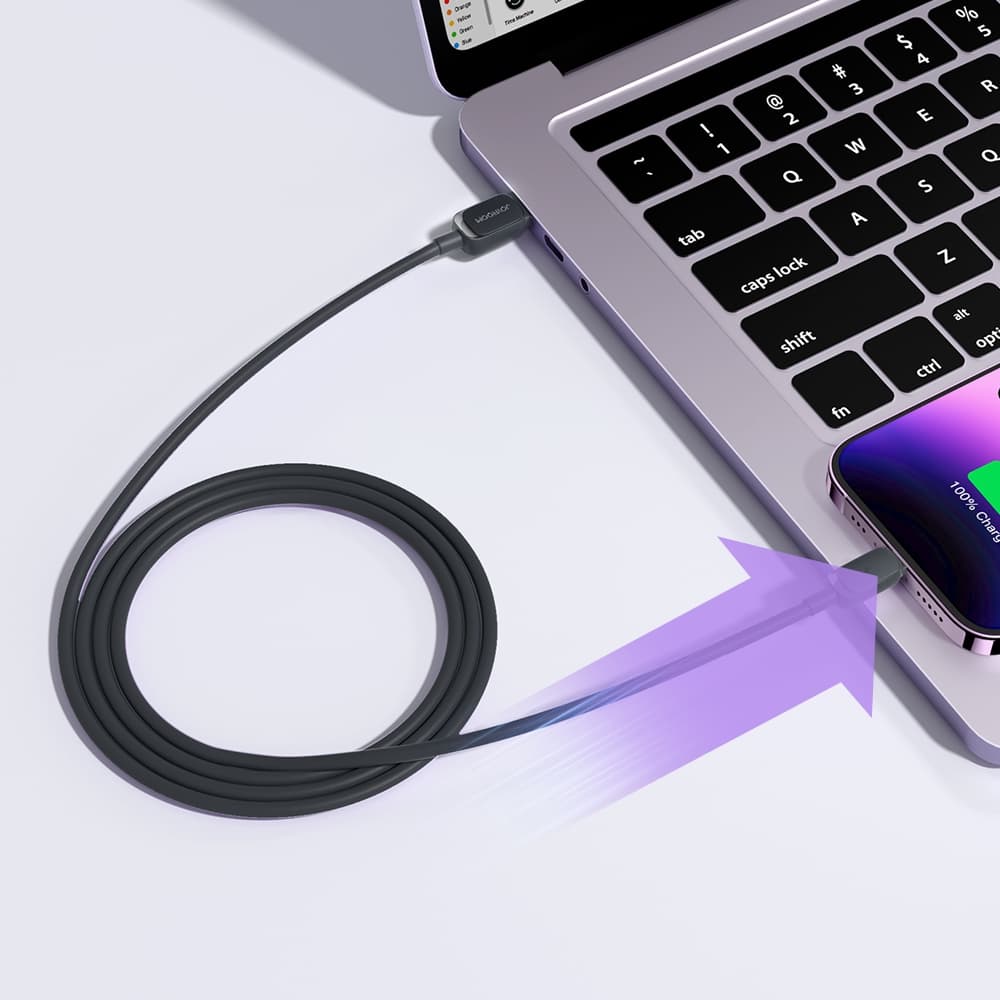 Joyroom A14 Lightning / USB-A 2.4A kabel 1.2m - črn 6