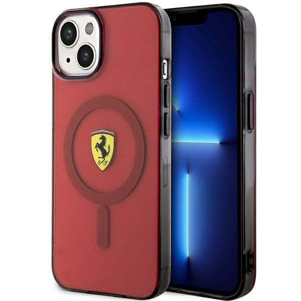Ferrari FEHMP14SURKR etui za iPhone 14 6.1" rdeč/rdeč Magsafe