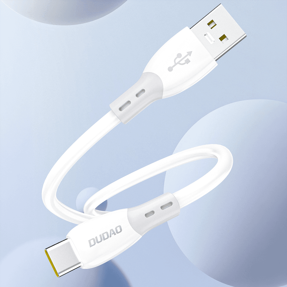 Dudao L25ST 5A USB-A - USB-C kabel s silikonskim ovojem 1m - bel 6