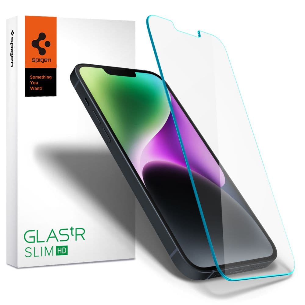 Spigen Glas.tR Slim kaljeno steklo za iPhone 13 / 13 Pro / 14