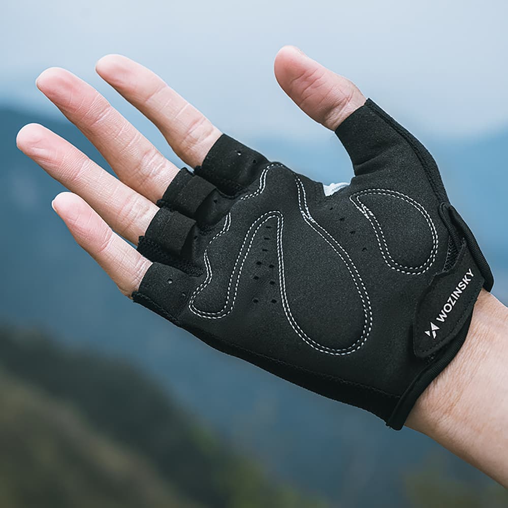 Wozinsky WRR-02XL Kolesarske rokavice XL - sive 4
