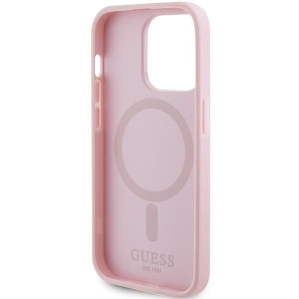 Guess Saffiano MagSafe ovitek za iPhone 14 Pro - roza 7