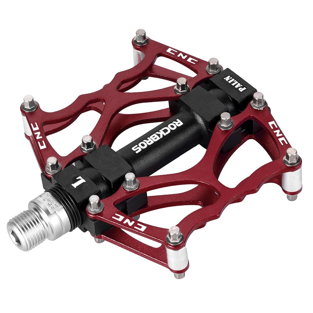 Rockbros JT201012LR aluminijasta platforma pedala za kolo - rdeča 2
