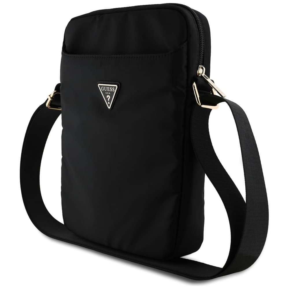 Torba Guess Nylon Triangle Logo za 10" prenosnik/tablico - črna 2