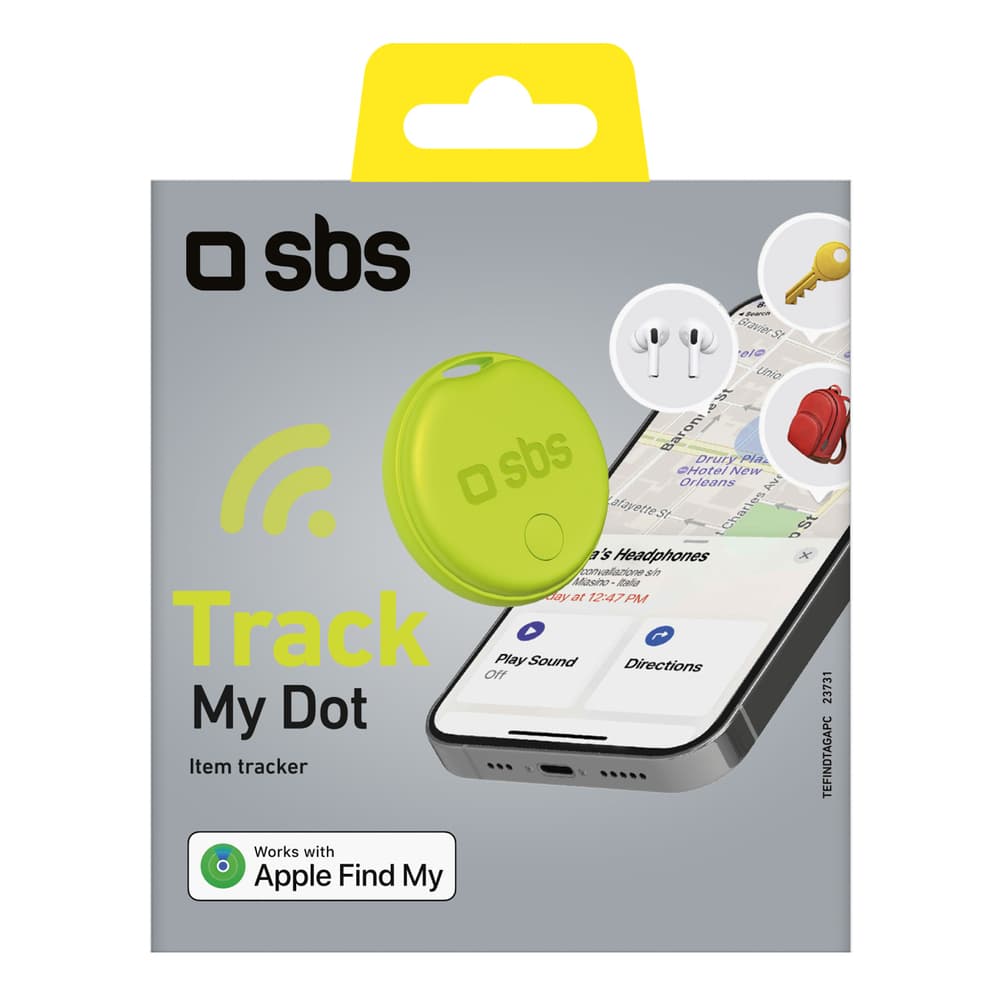 SBS Track My Circle sledilnik za Apple Find My - Zelena 2
