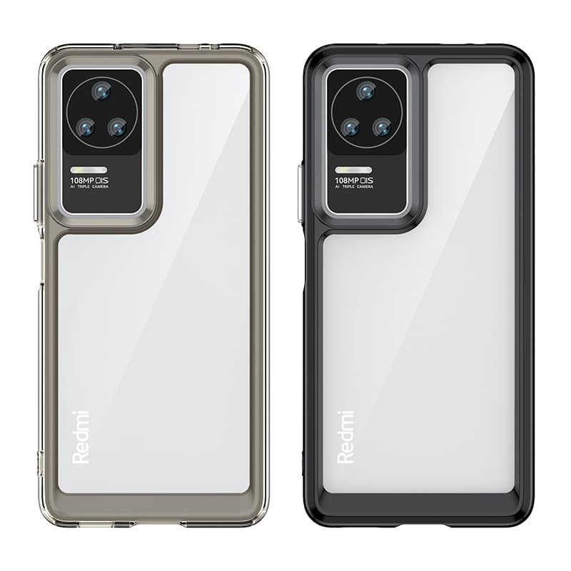 Ovitek Outer Space Case za Xiaomi Poco F4 5G s fleksibilnim okvirjem, moder 5