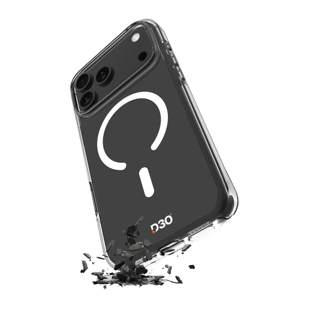Puro Impact Clear D3O ovitek za iPhone 17 Pro - prosojen