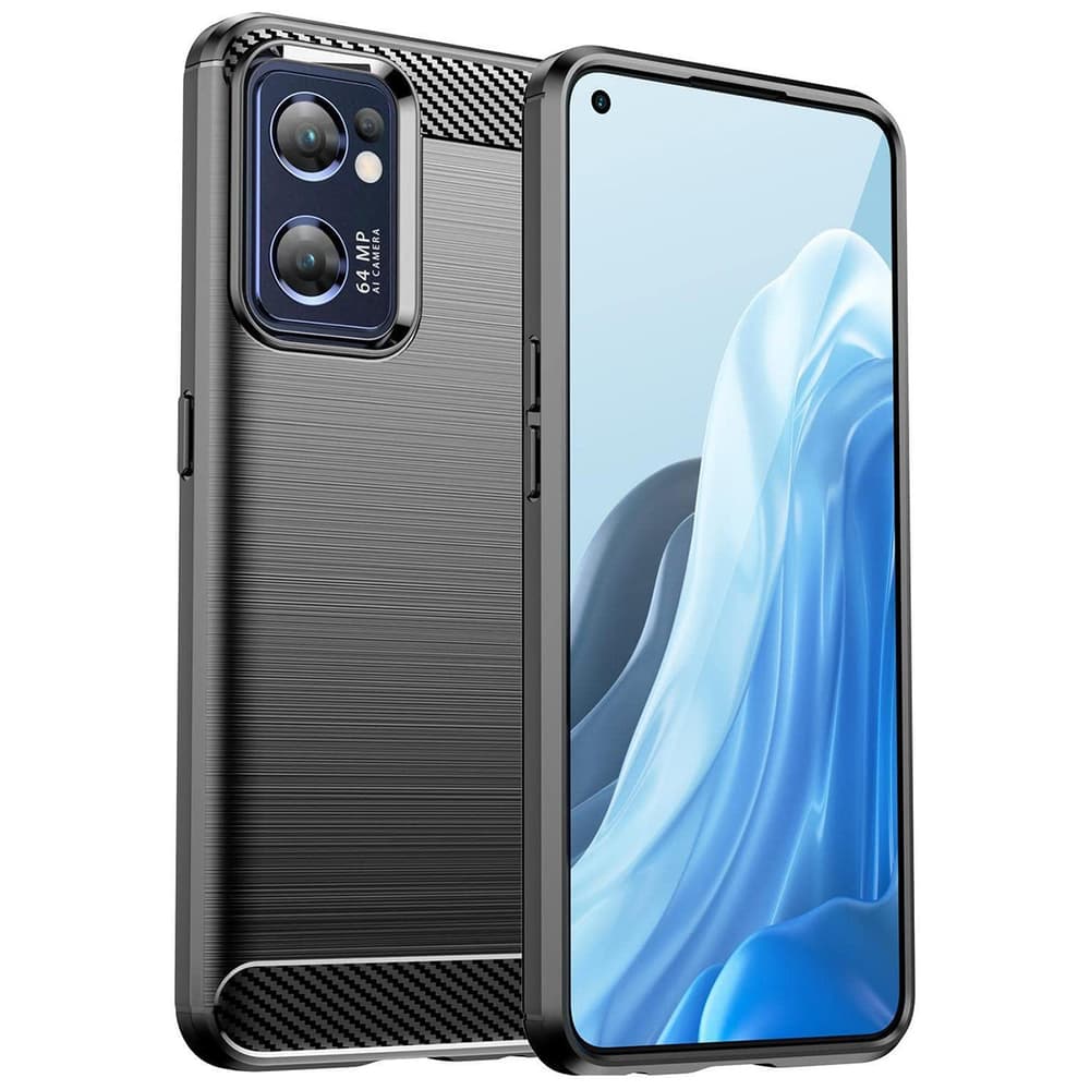Carbon etui za Realme Narzo 50 5G - črni