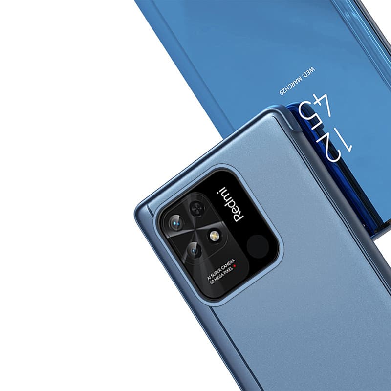 Hurtel Clear View Case etui za Xiaomi Redmi 10C s preklopom, črn 7