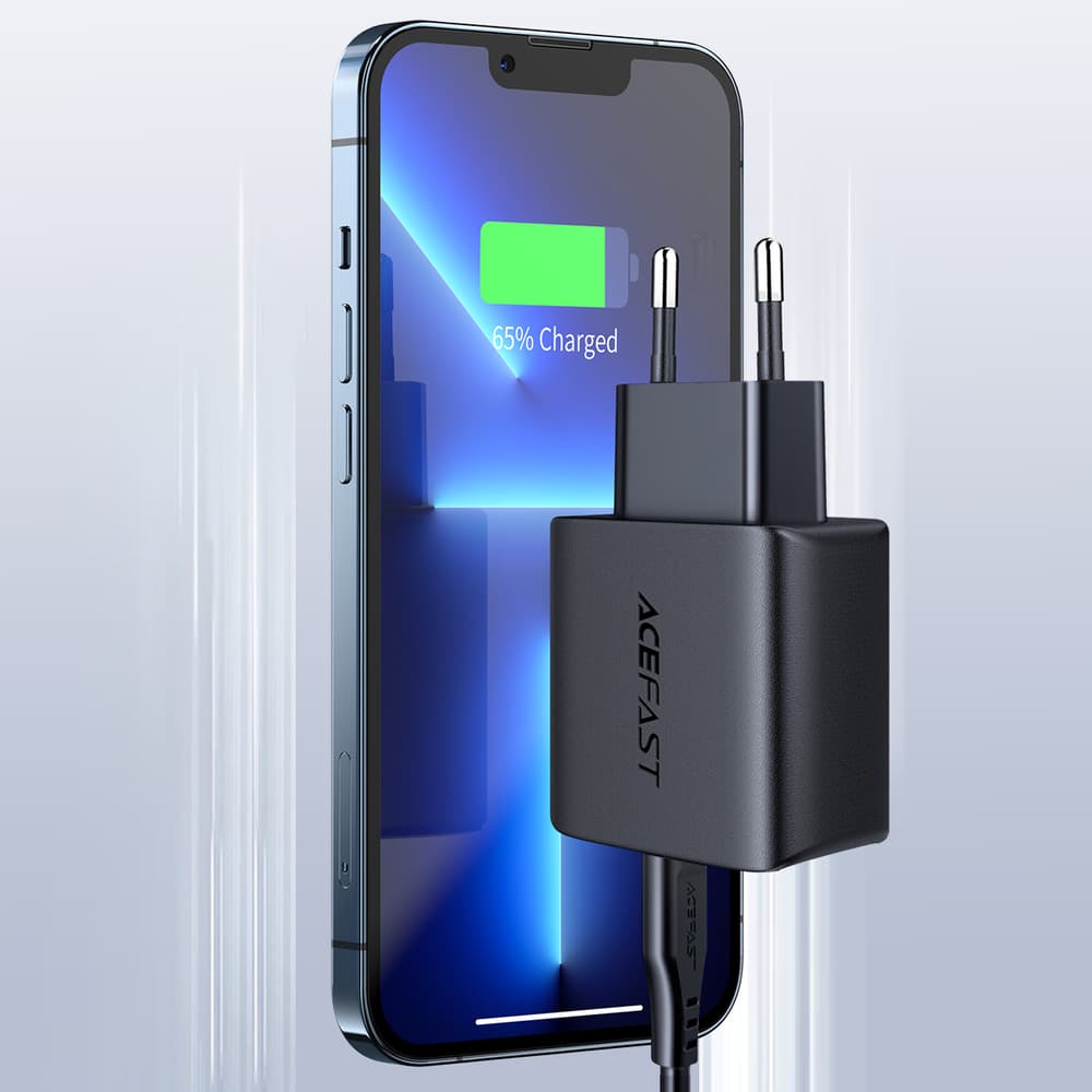 Hitri polnilnik Acefast USB-C 20W PD, črn 7